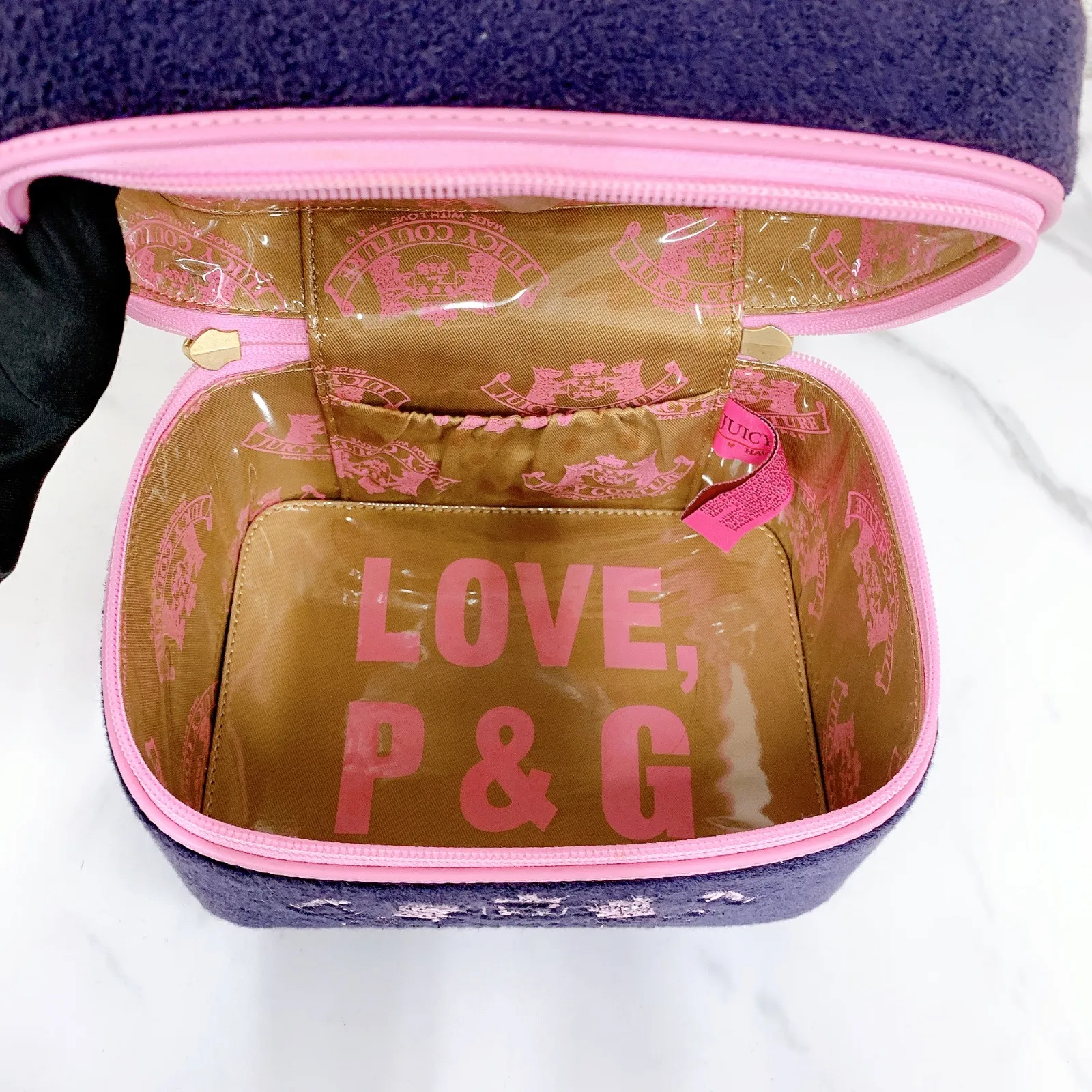 +ジューシークチュール JUICY COUTURE バニティ バッグ メイクポーチ +ジューシークチュール JUICY COUTURE バニティ バッグ メイクポーチ