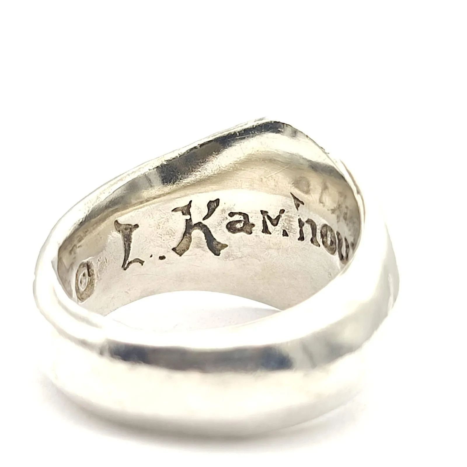 美品】LEONARD KAMHOUT レナードカムホート シルクリング SILVER 