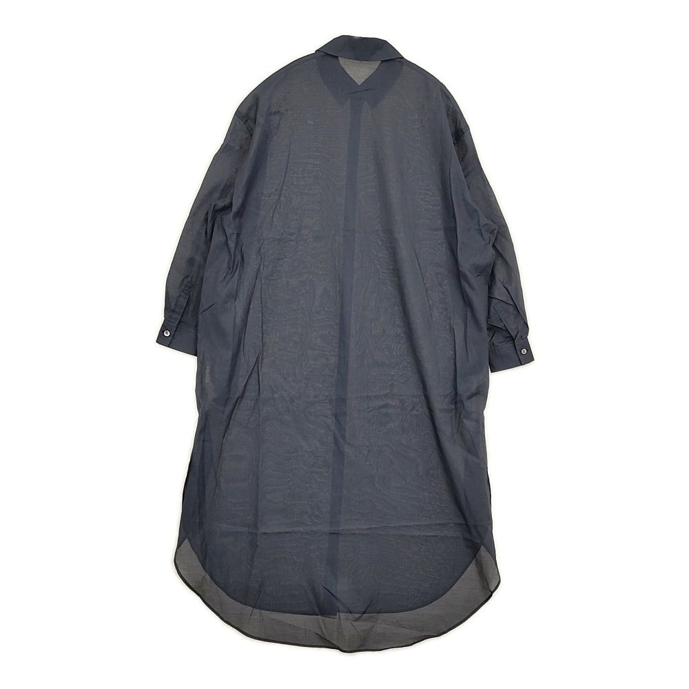 mina perhonen neutraali valoa 36 シャツドレス 定68200円 シルクコットン ワンピース 24SS ネイビー レディース ミナペルホネン【中古】5-0926M♪ mina perhonen neutraali valoa 36 シャツドレス 定68200円 シルク