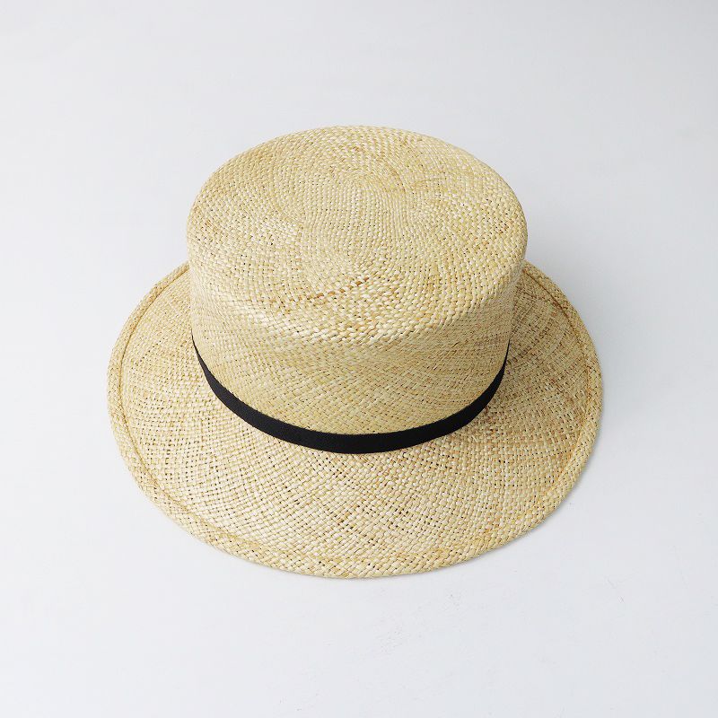 美品 ベルレッタ BERRETTA スタイル 麦わら帽子/ナチュラル ベージュ