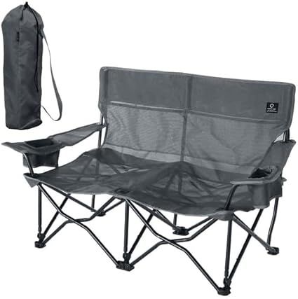 美品】 QUICK CAMP フォールディングベンチ 二人掛け用 QC