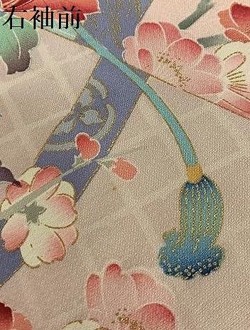 平和屋着物○豪華振袖 飾花文 暈し染め 金彩 正絹 逸品