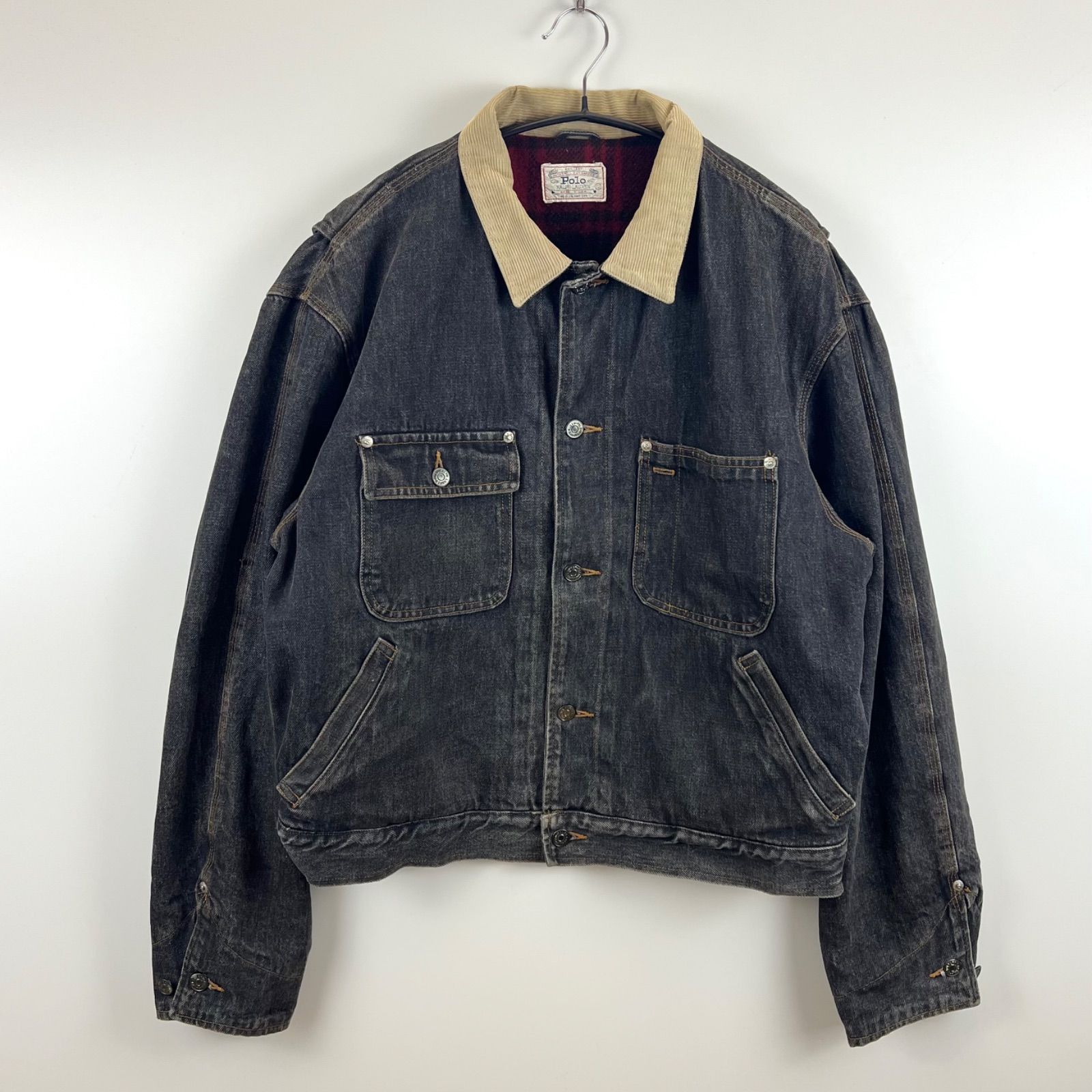 【80s】Ralph Lauren Country 短丈 デニムジャケ レディース] 1980s ヴィンテージ ポロカントリー ショート丈
