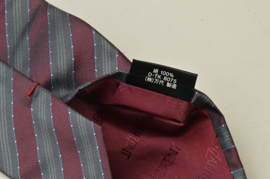 イヴサンローラン YVES SAINT LAURENT シルク ストライプ 総柄