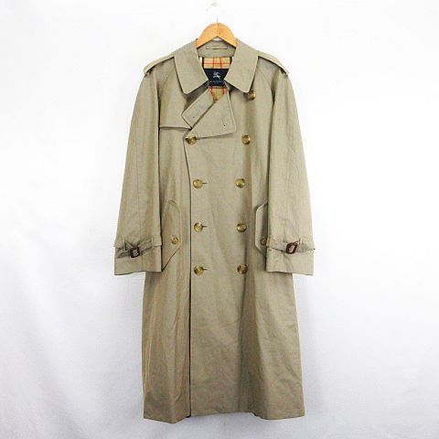 バーバリー ロンドン BURBERRY LONDON トレンチコート アウター 長袖 ロング丈 裏ノバチェック コットン 94-175-6 カーキ EKM
