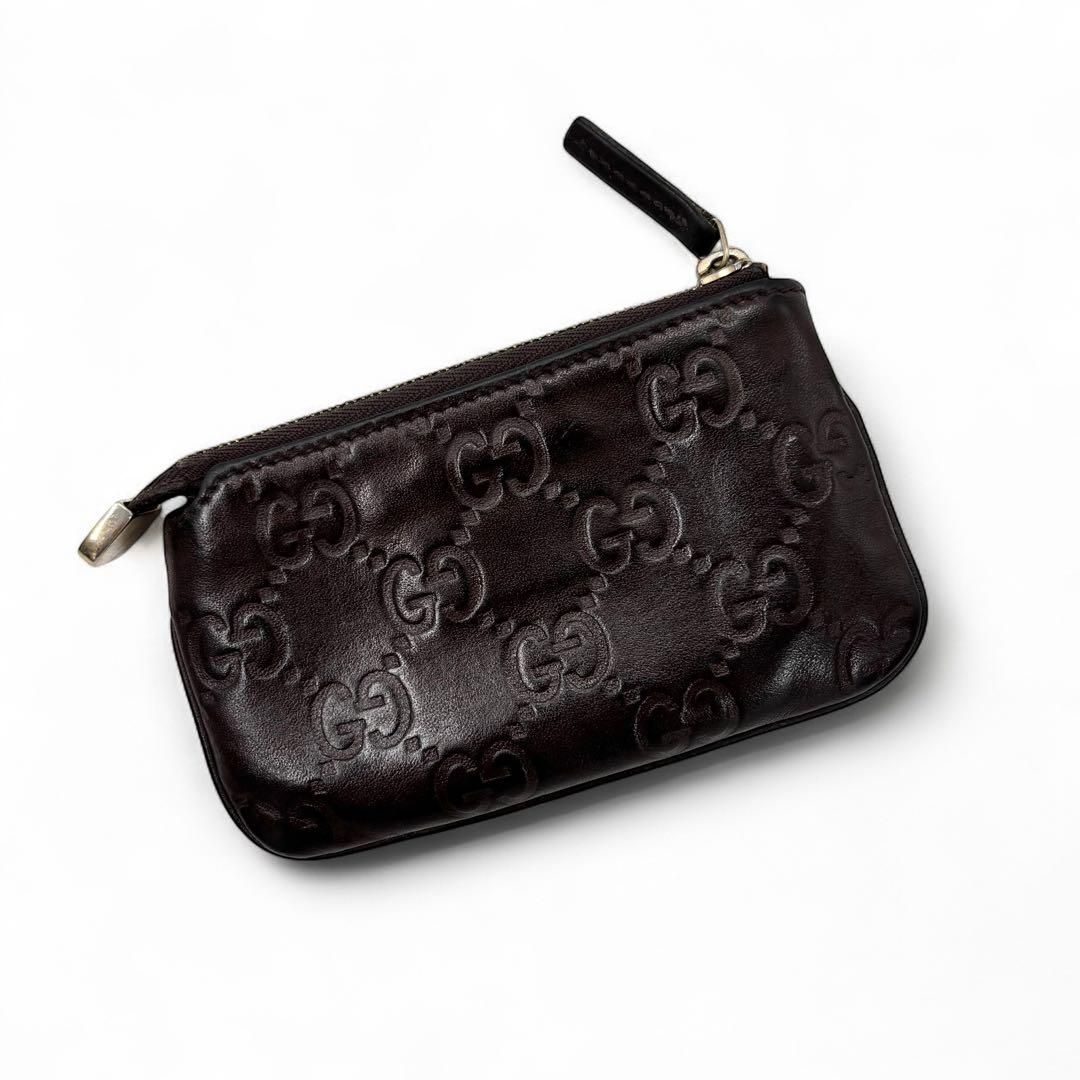 GUCCI グッチ GG コインケース 黒 ハート レザー 財布 カードケース