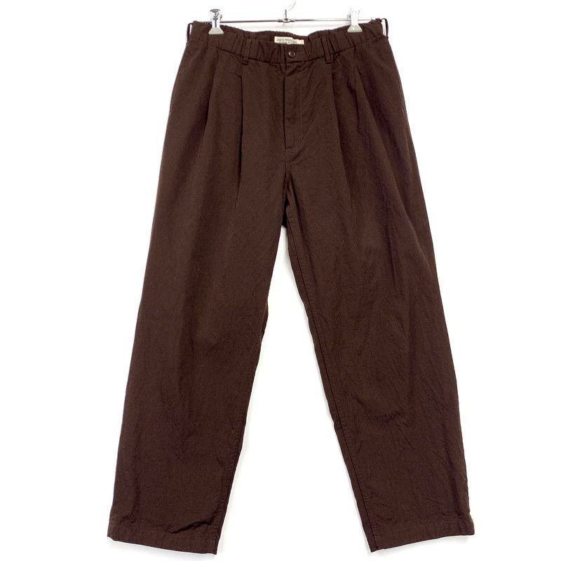 メンズ COOTIE PRODUCTIONS クーティープロダクションズ 22AW WOOL GABARDINE 2 TUCK EASY PANTS ウール ギャバジン 2タック イージーパンツ 153-241217-as-07-IZU