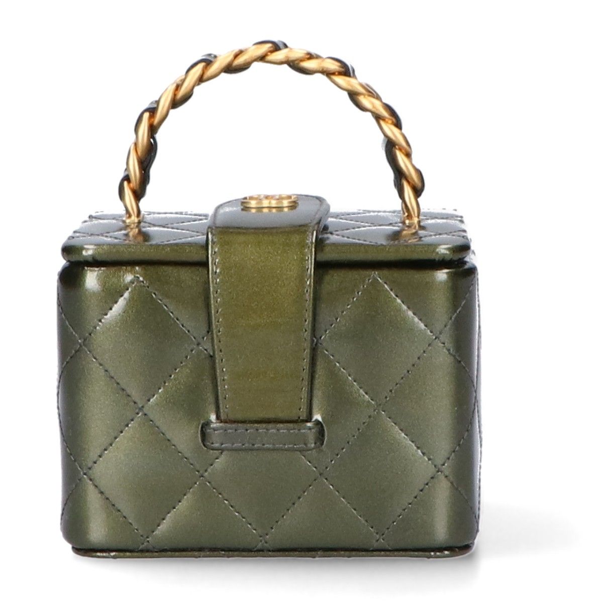 シャネル/バニティバッグ/マトラッセ/CCフィリグリー/ライトブルー