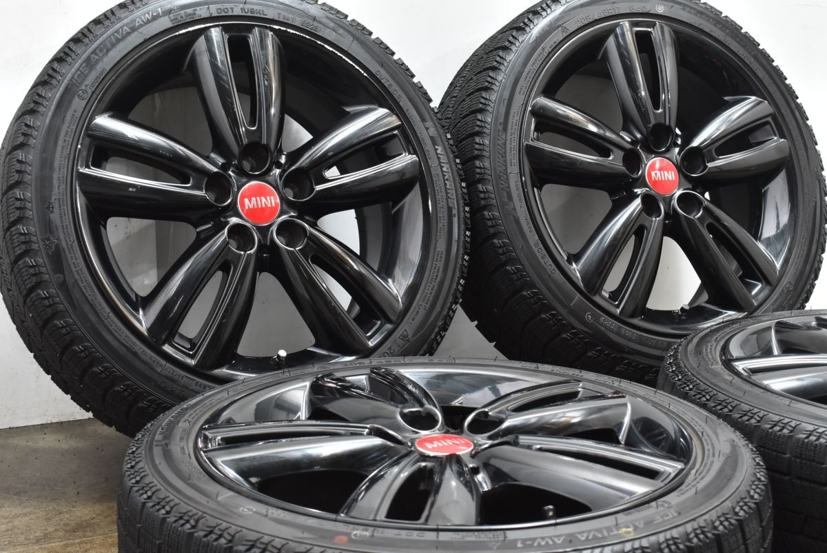 バリ溝 製 ミニ F55 F56 クーパー JCW 純正OP 17in 7J 54 PCD112 ナンカン アイスアクティバ AW-1 205 45R17 コンバーチブル F57