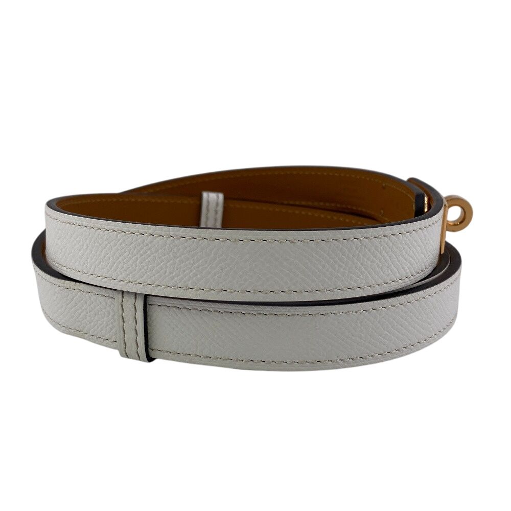 HERMES/エルメス ケリーベルト 2022年 レザー ベルト ホワイト
