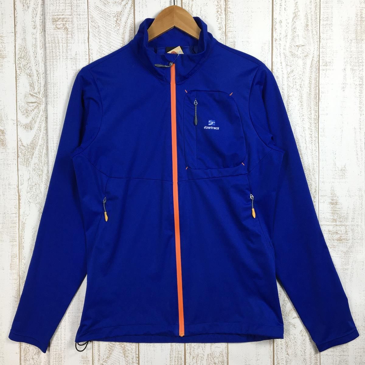 MENs M ファイントラック スピアラップ ジャケット ゴアウィンドストッパー 防風 ソフトシェル FINETRACK FAM0601 ブルー系