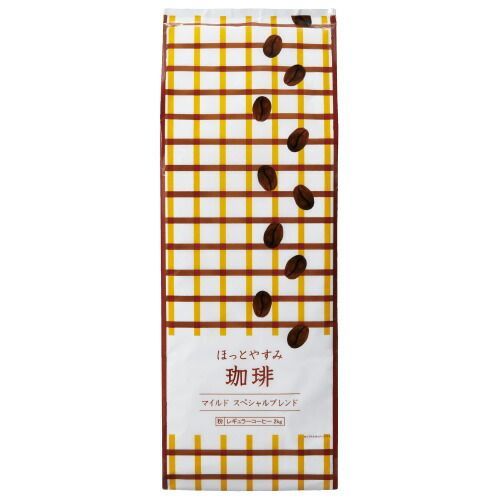 ＃パ ほっとやすみ珈琲 粉 マイルド ブレンド ２ｋｇ×３4211-5168 カウネット 軽減税率対象商品