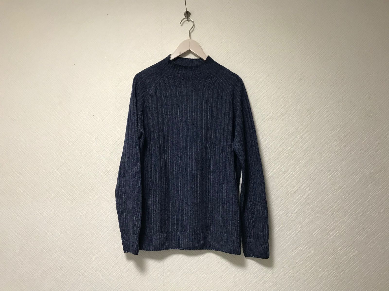 本物H9/53ウールハーフタートルネックニット長袖セーターメンズサーフ 