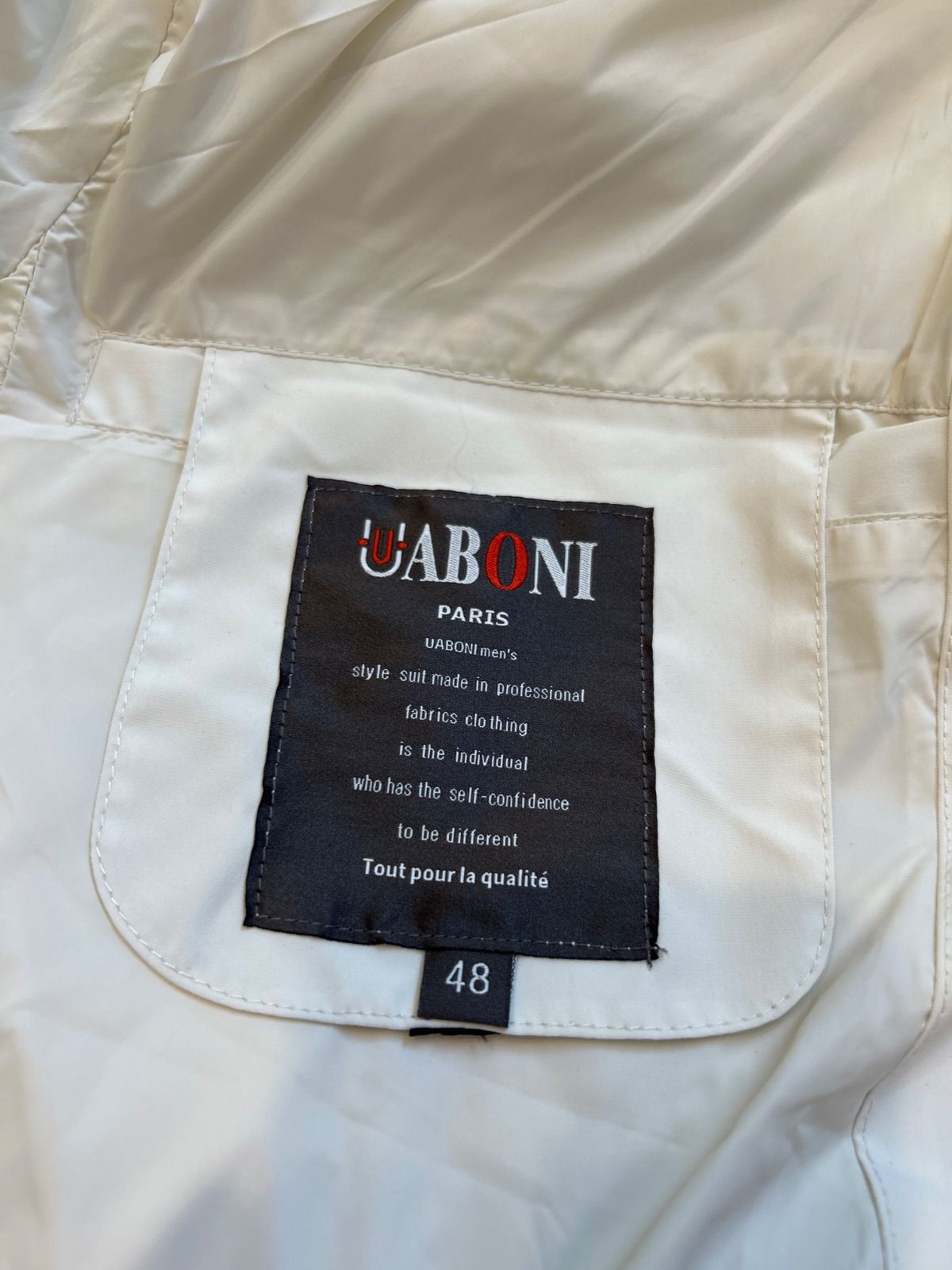 Z1546【美品】UABONI ユアボニ ダウンジャケット タグ付き フランス製 