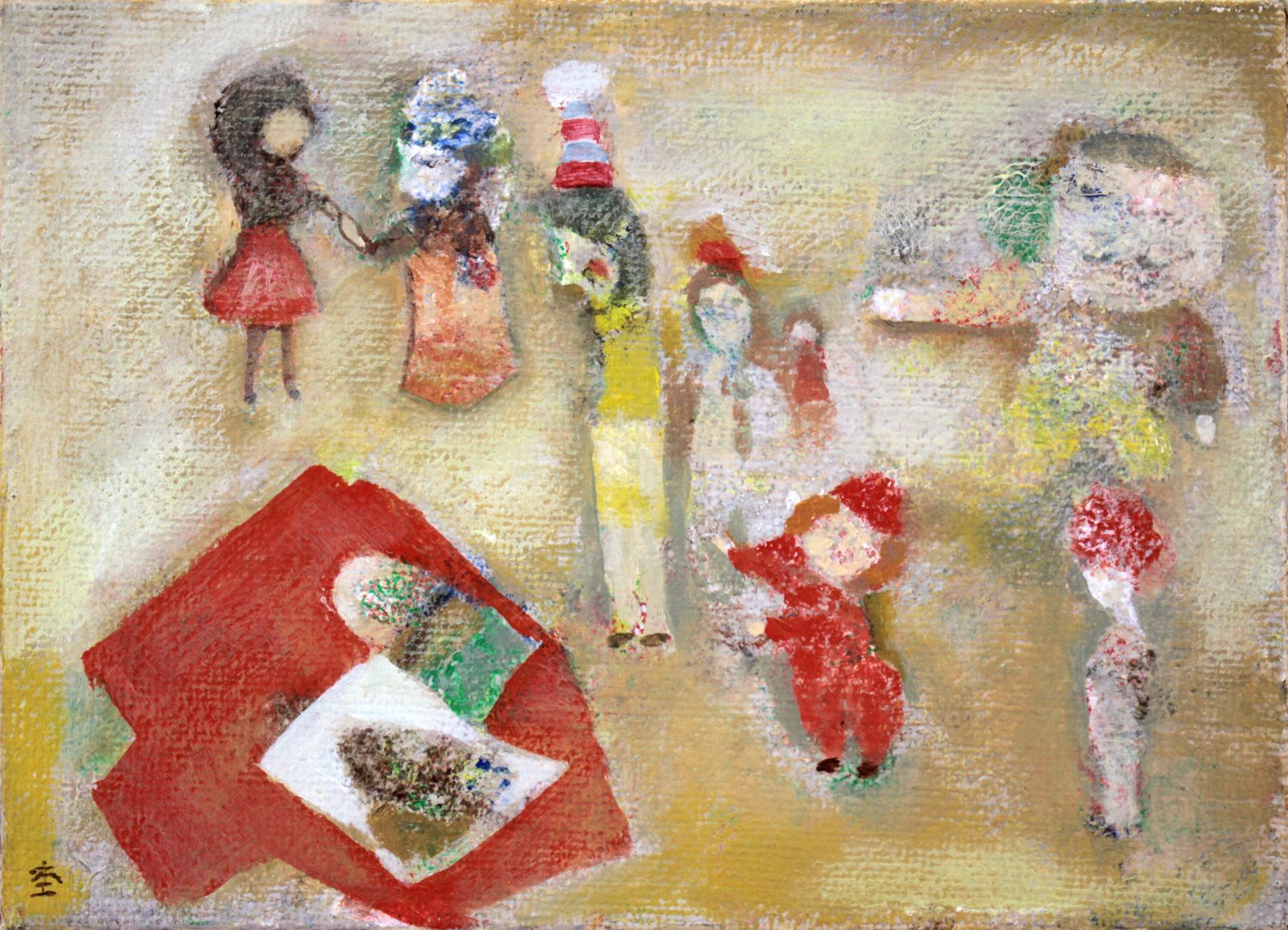 杢田たけを『幻想』油彩画【真作保証】 絵画 - メルカリ