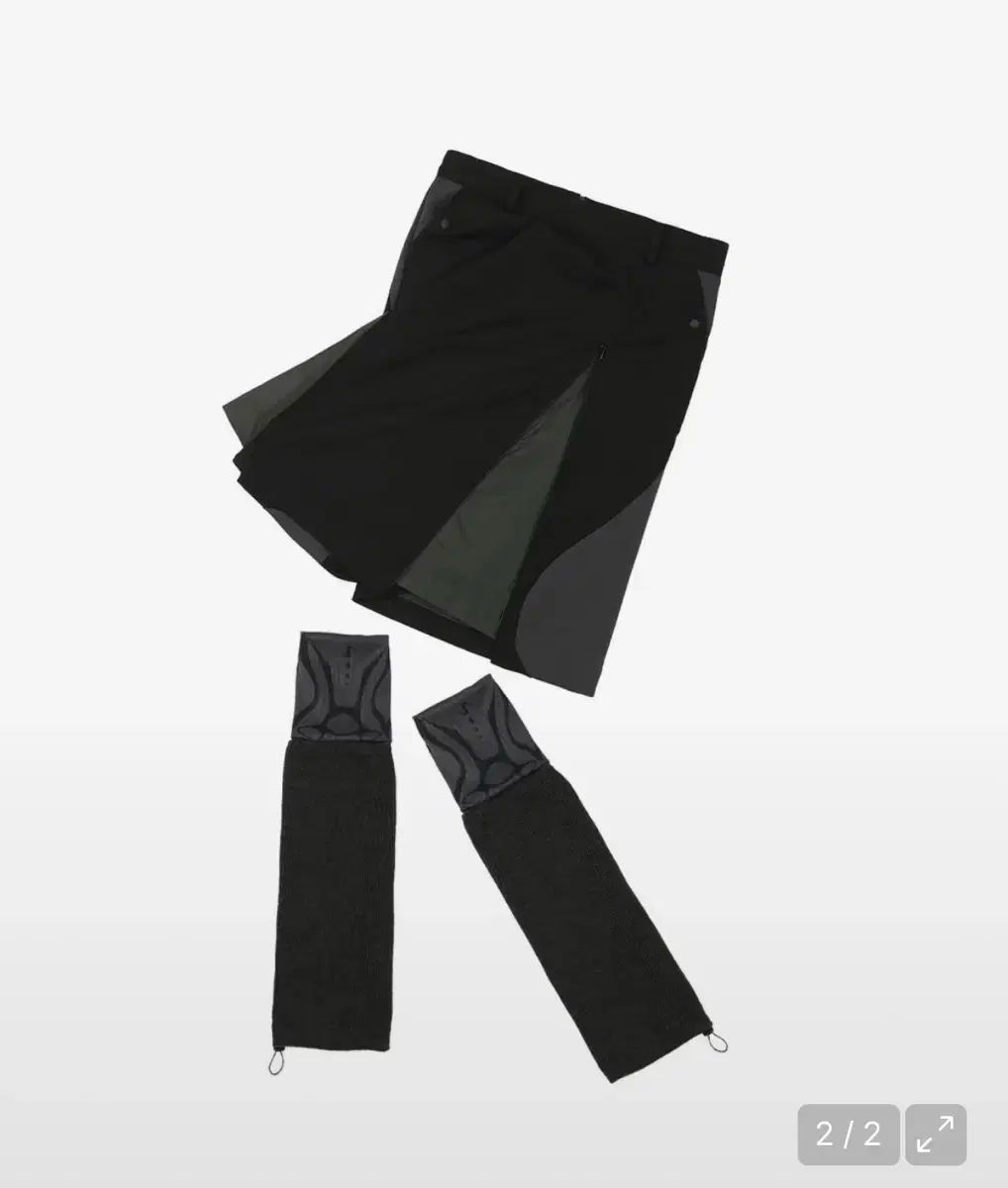 ojos オホス レッグウォーマー スカート ミディ丈 ブラック 2サイズ