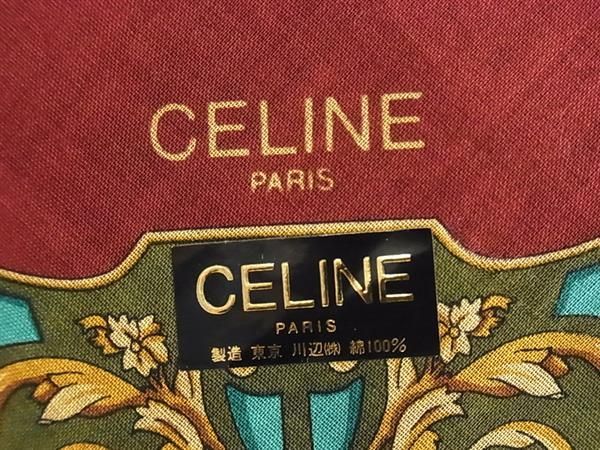 □新品□未使用□ CELINE セリーヌ フラワー柄 ハンカチーフ