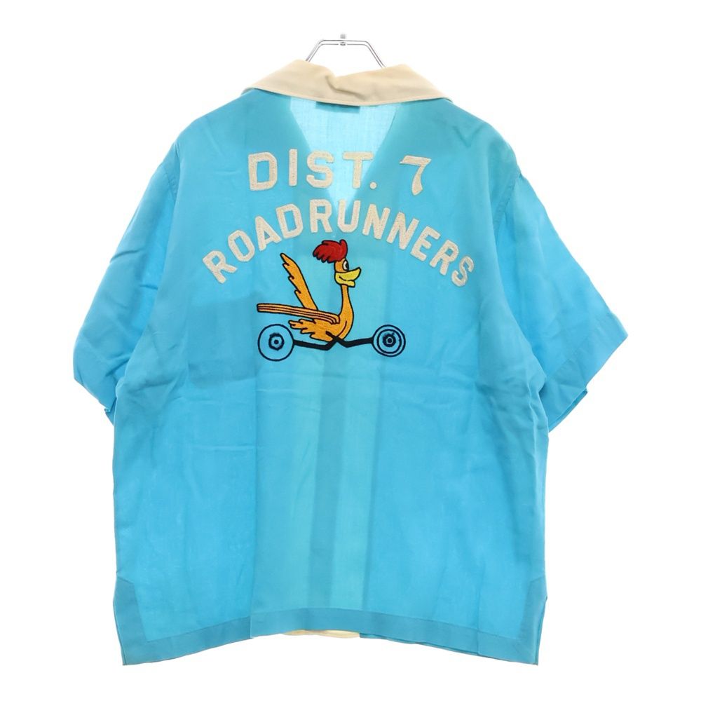 ヴィンテージ レーヨン ボーリングシャツ 60s king louie ブルー King