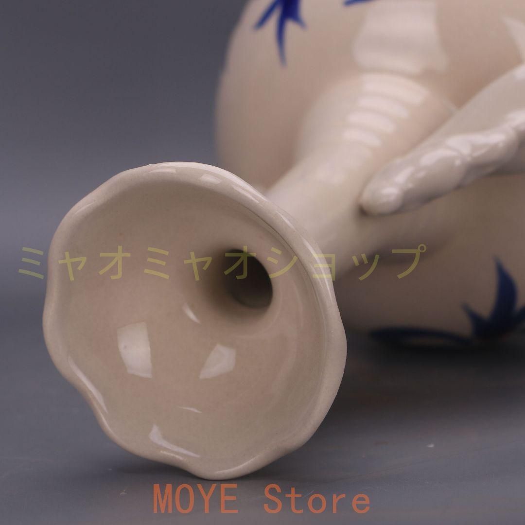 乾隆雲龍紋両耳瓶 青花瓶 景徳鎮 陶磁器 装飾品 現代工芸