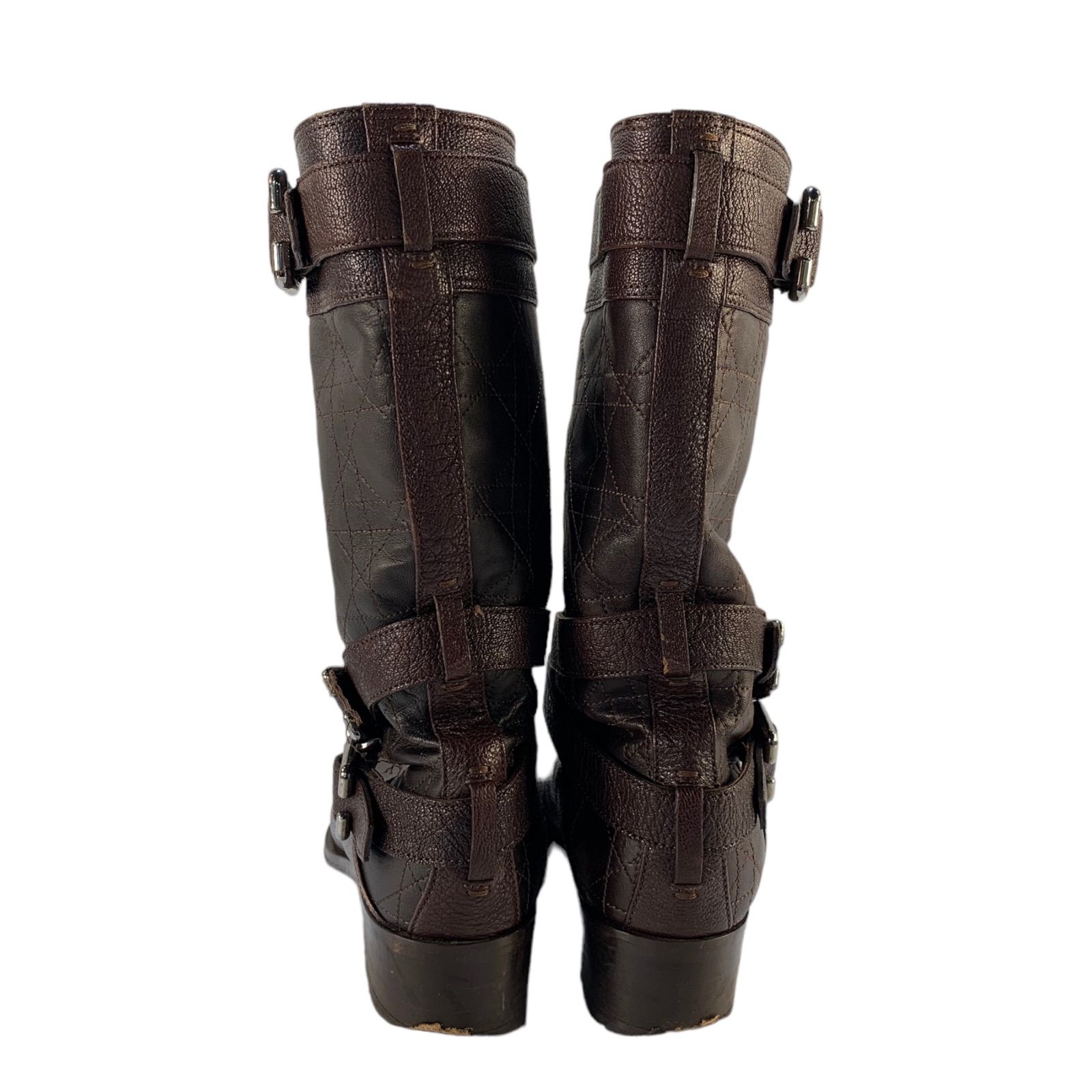 ☆CHRISTIAN DIOR ディオール キルティング レザー バックル