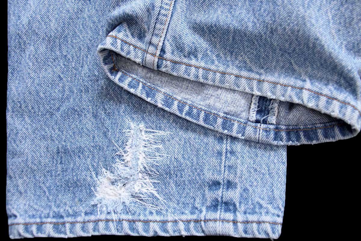 80s USA製 Levi'sリーバイス 501 リペア デニムパンツ ボロ W38
