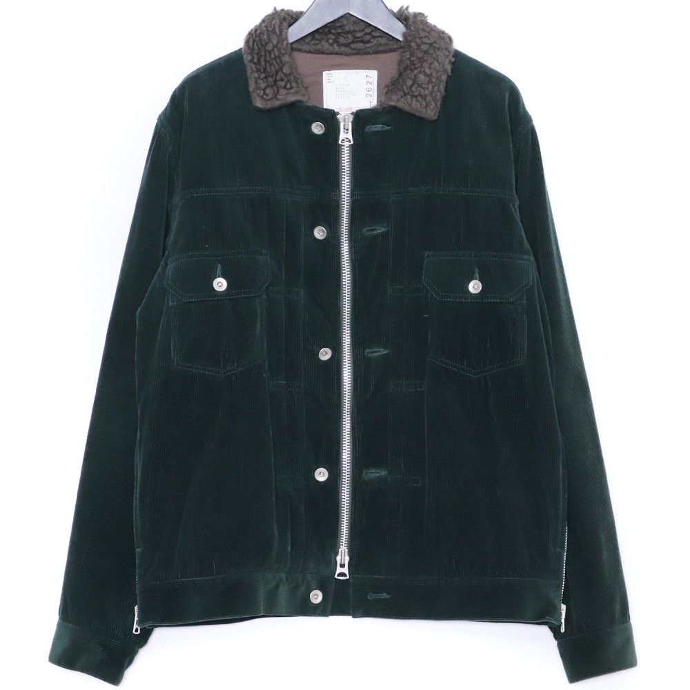 ジャケット・アウター Corduroy Blouson Jacket soe/ソーイ】Faded Corduroy Western Jacket（ブルゾン）｜soe