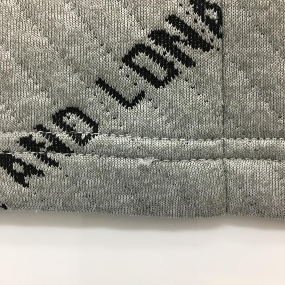 グレー×黒 ロゴ総柄