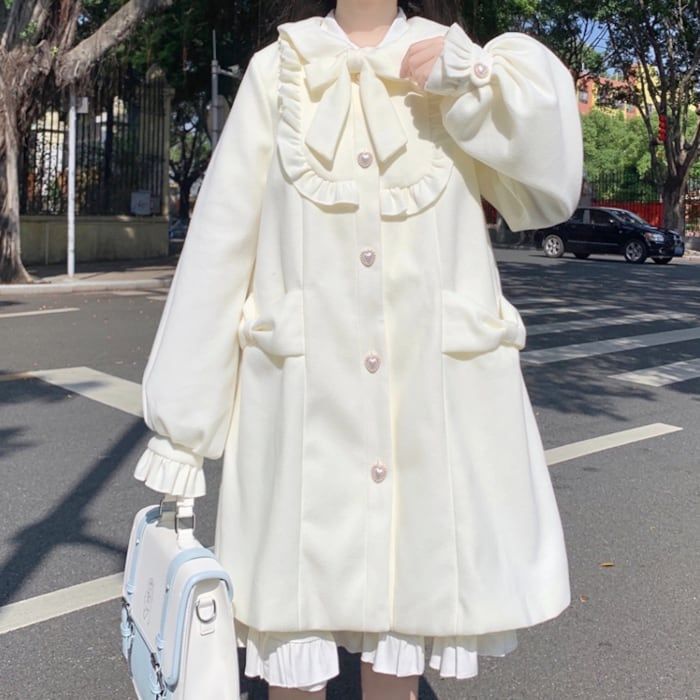 リボン襟フリルブラウス[品番：IGAW0005480]｜axes  femme（アクシーズファム）のレディースファッション通販｜SHOPLIST（ショップリスト）