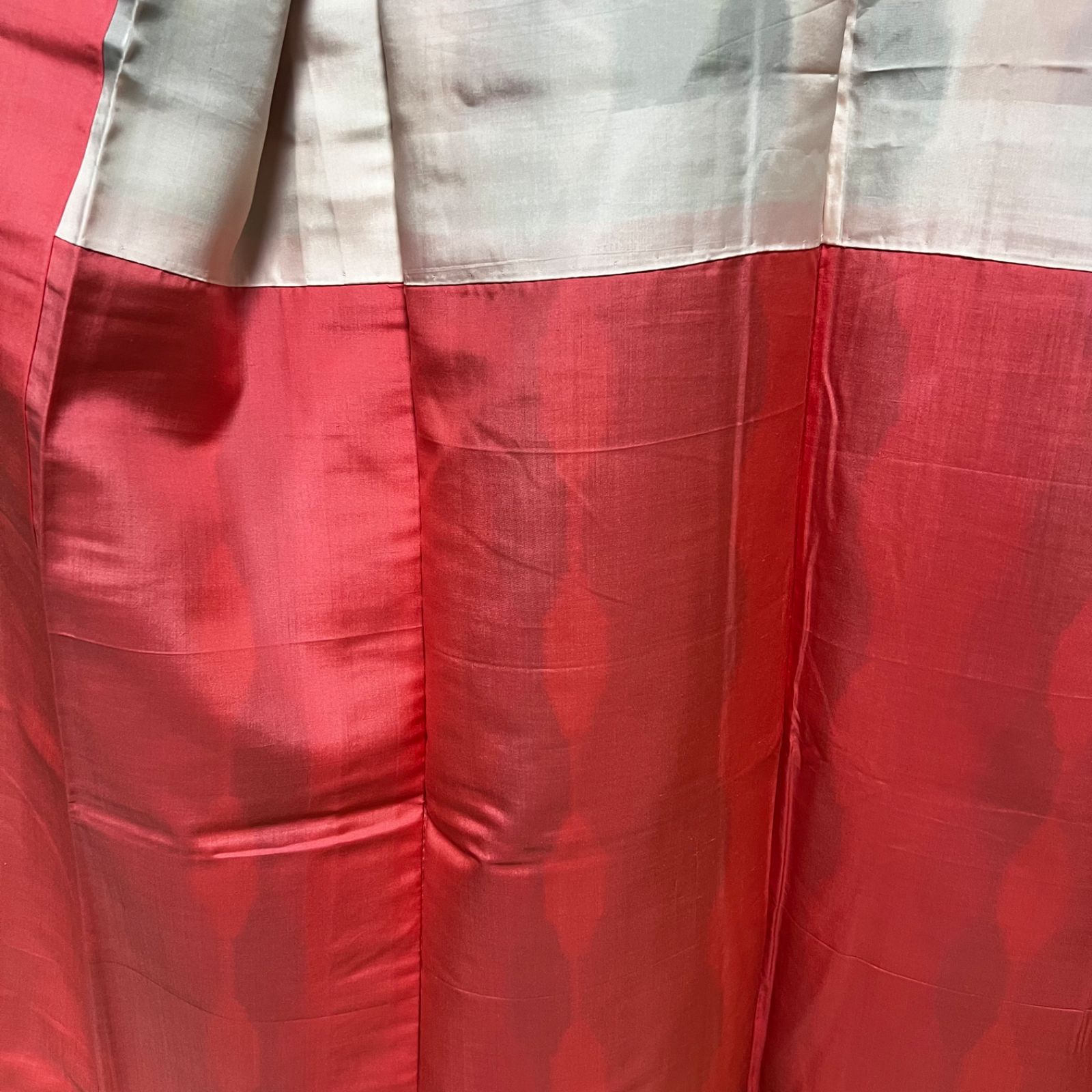 レア柄銘仙】立涌 よろけ縞【アンティーク】