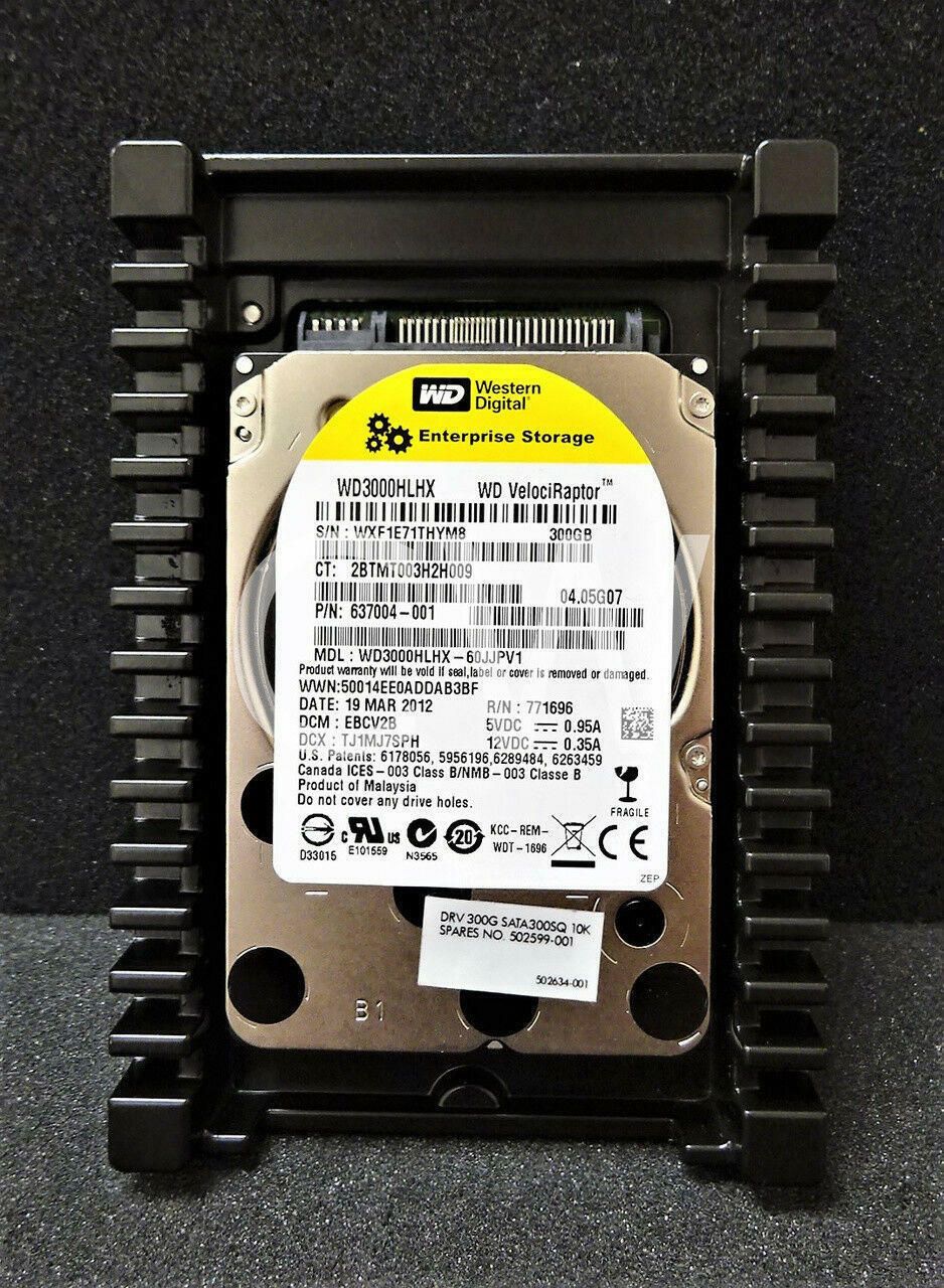 WD3000HLHX Western Digital 637004-001 300GB 10KRPM 6Gb|s 3.5SATA HDD ハードドライブ