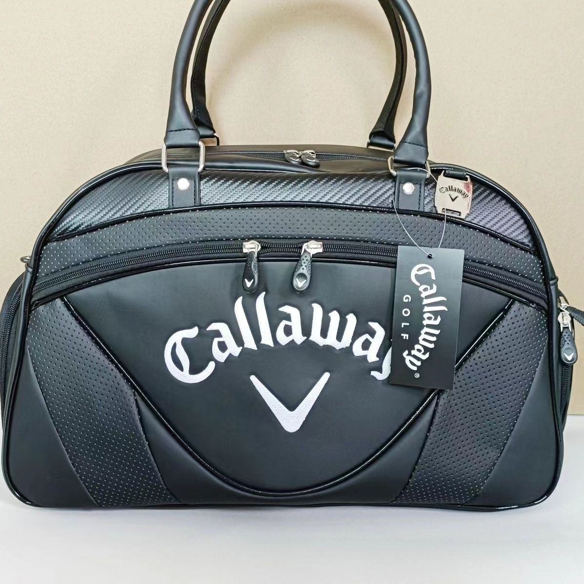 新品未使用 callaway キャロウェイ ゴルフ服バッグ ゴルフシューズ バッグ 防水PU ボストンバッグ