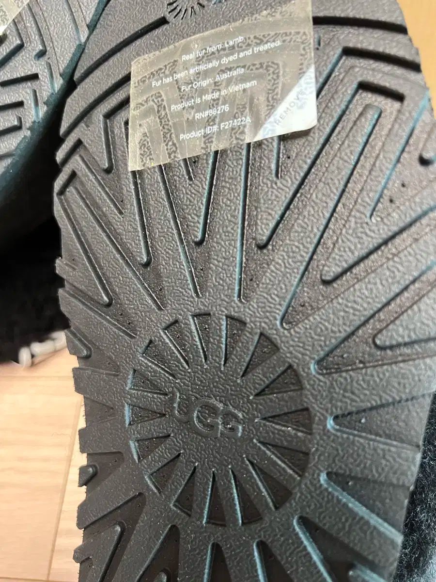 アメリカ UGG アグ 펀케트 スリッパ ブラック USA 7 サイズ 2