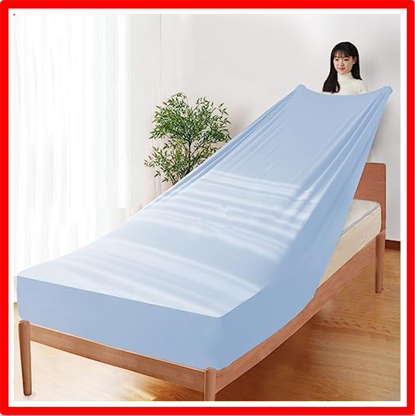 【匿名配送】ブルー_160x200cm 【超吸水・30分超速乾】ボックスシーツ クイン 伸びるシーツ のびのびぴったり フィットシーツ 抗菌防臭 通気性 ベッド
