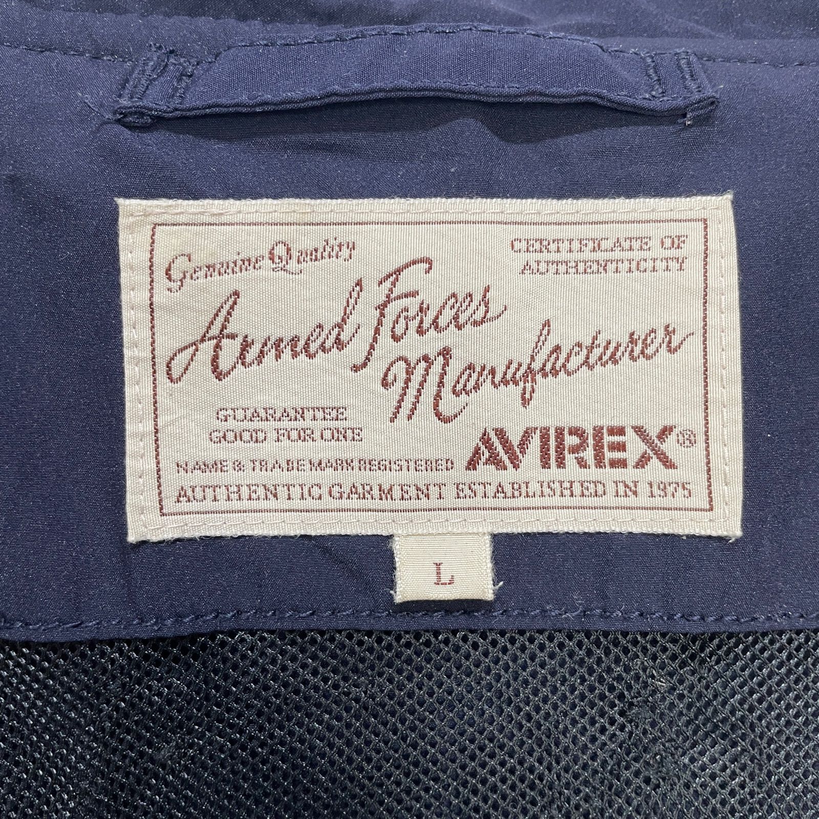 ☆AVIREX☆アヴィレックス☆TYPE CWU JACKET FROGMAN☆ミリタリージャケット☆ネイビー☆L☆E24M - メルカリ