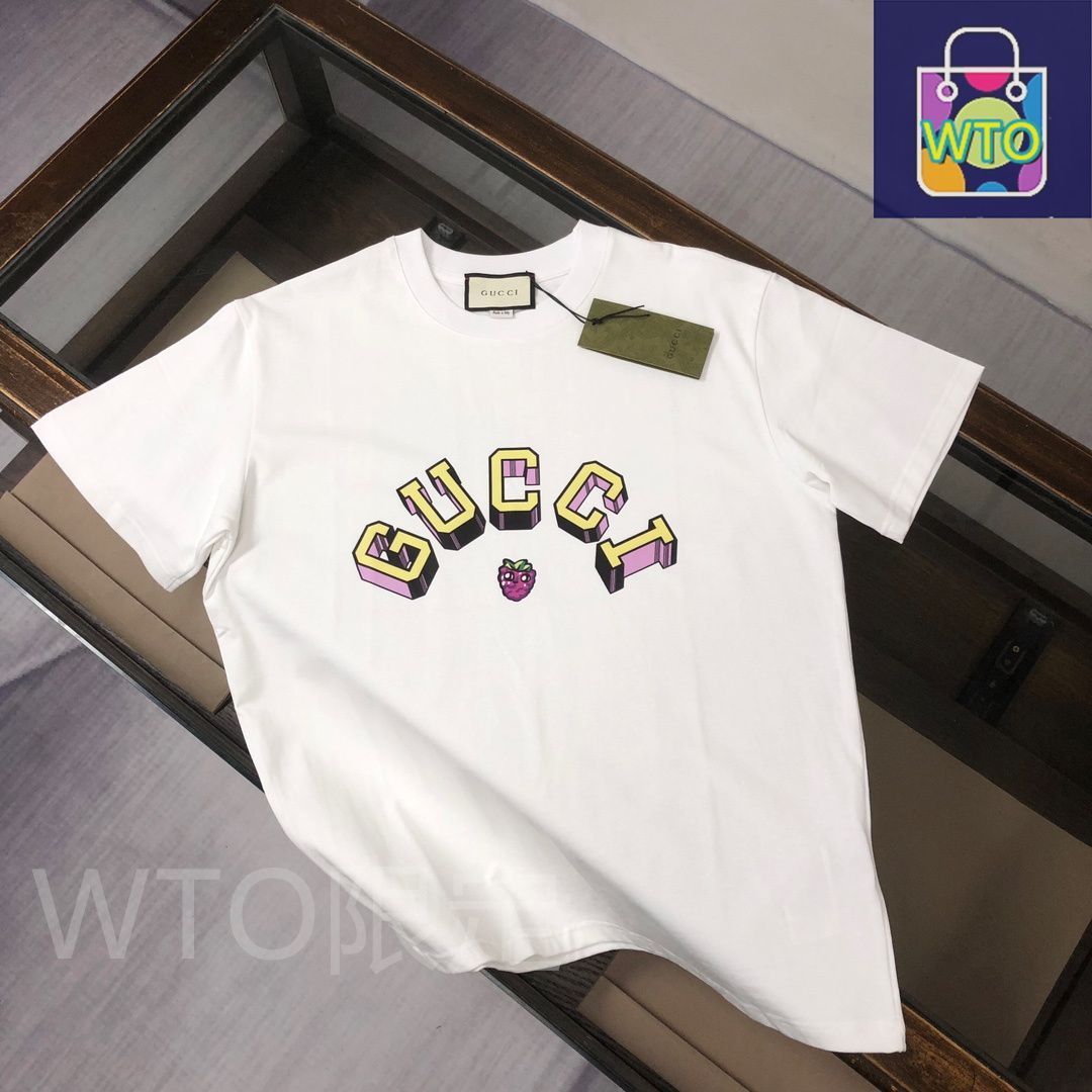 新品未使用GUCCI ロゴプリント Tシャツ 本日限定特価】GUCCI 春夏 ロゴプリントTシャツ [本日特価|新品