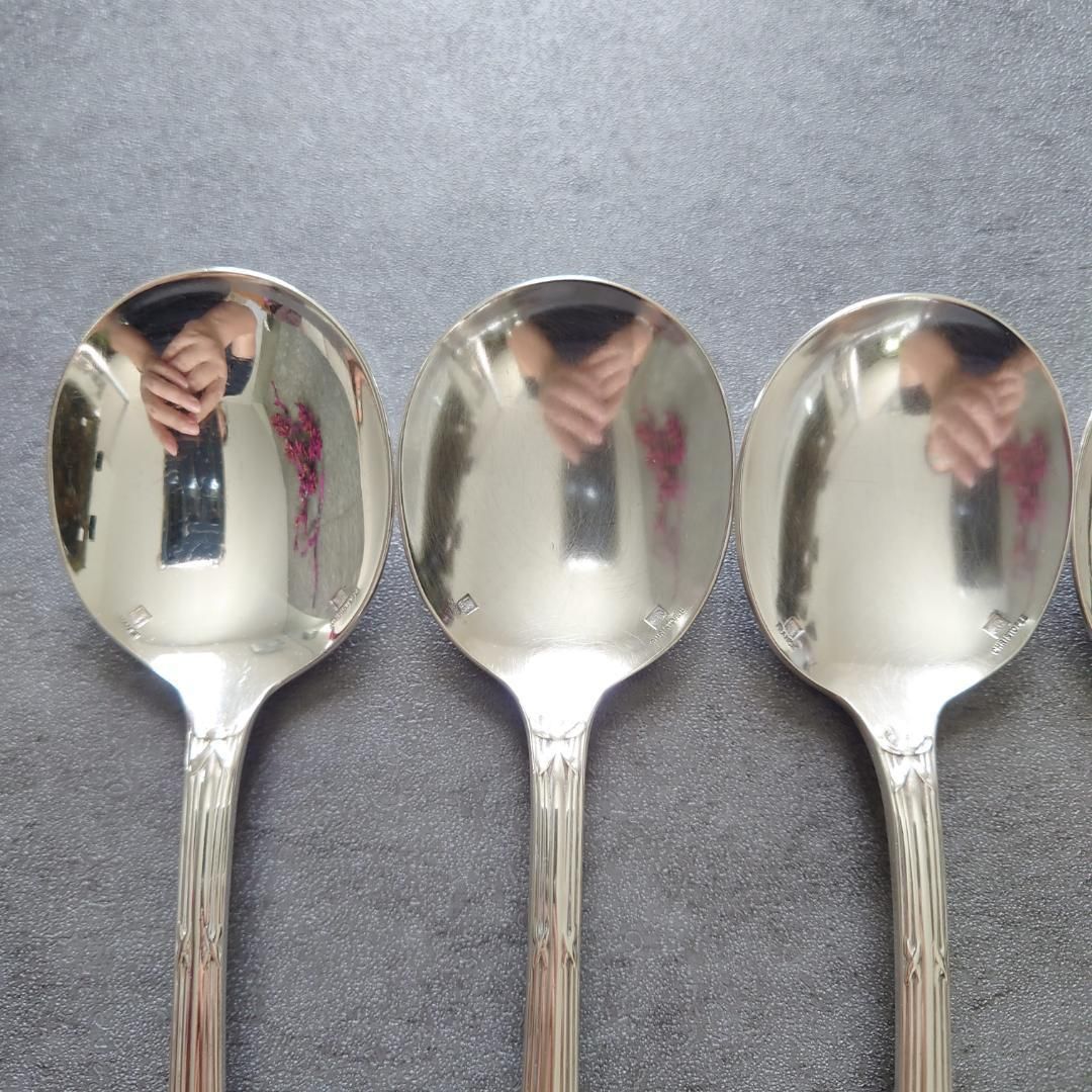 クリストフル リュバン コンソメスプーン 6点