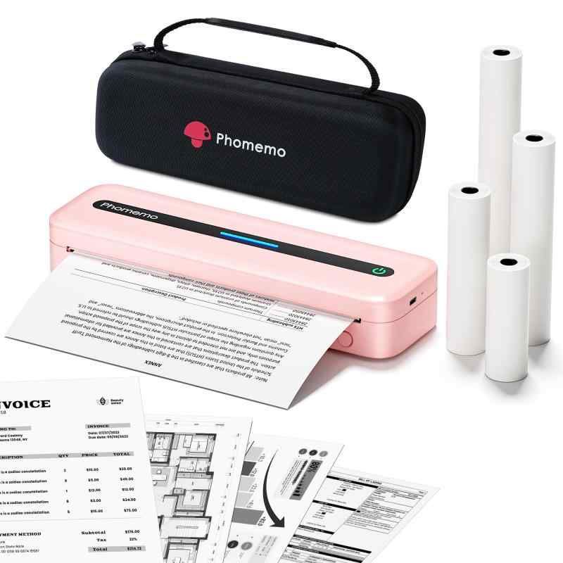 法人限定 モバイルプリンター 感熱式 サーマルプリンター レシート印刷 ラベル印刷 MFi対応 4インチ スター精密 業務用 PHOMEMO M04AS ポータブルサーマルプリンタ スマホプリンター 15⁄53⁄80