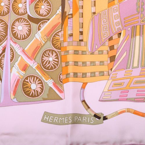 エルメス　HERMES スカーフ　カレ90 世界の布地を巡る旅 HERMES エルメス スカーフ カレ90 VOYAGE EN ETOFFES 世界の布地を巡る