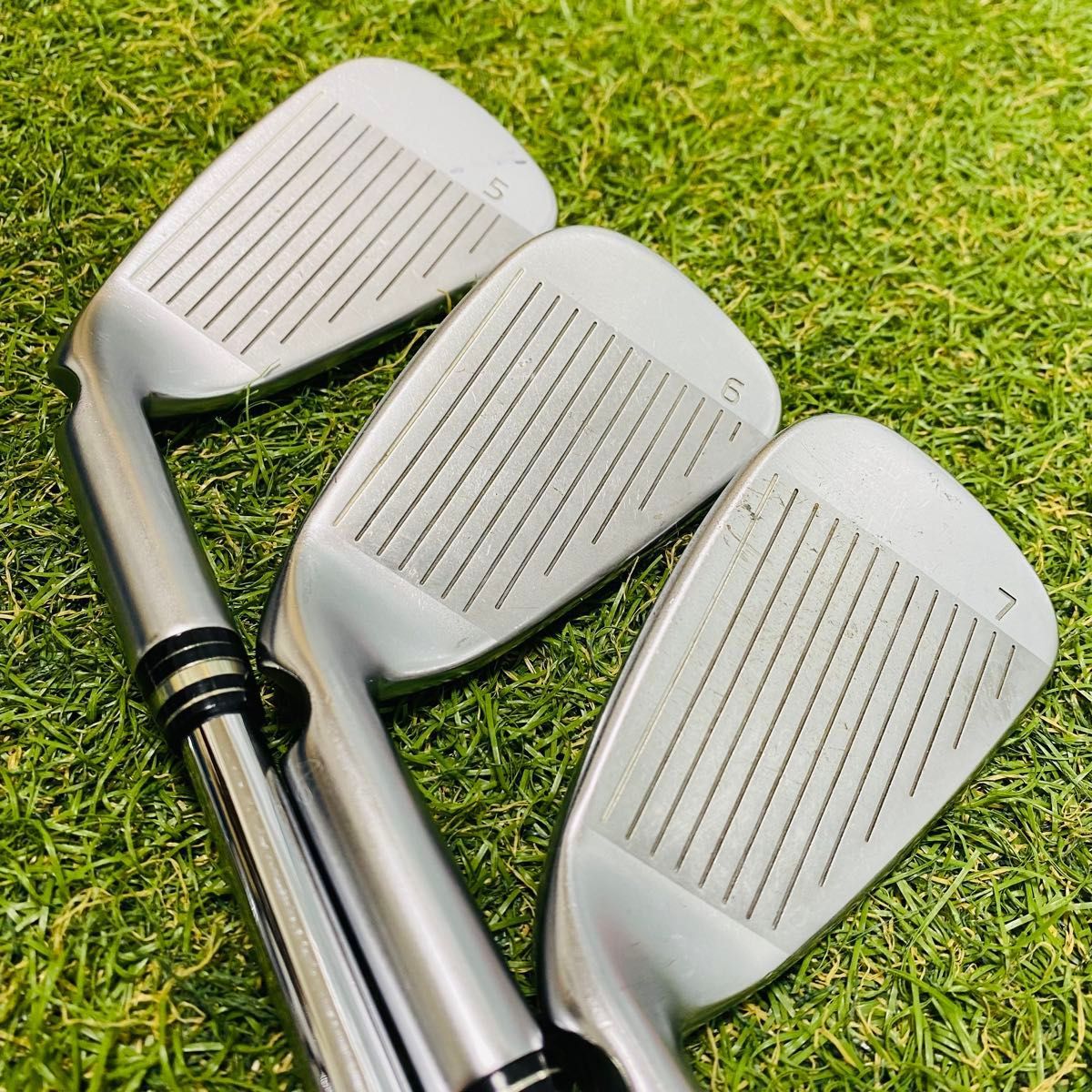 良品】初心者推奨 ピン G425 黒ドット メンズアイアンセット 6本 S