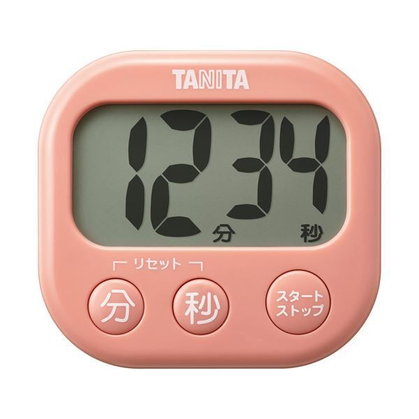 まとめ タニタ抗菌でか見えタイマー コーラルピンク TD-429-PK 1個 ×5セット