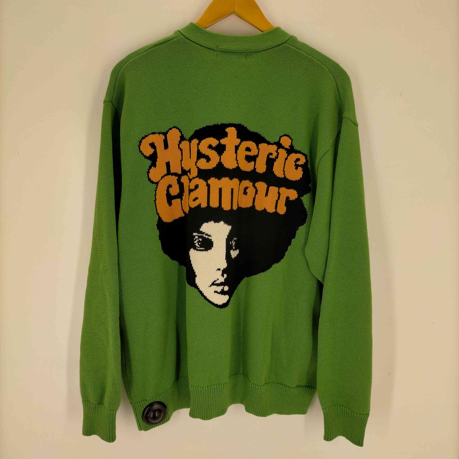 ヒステリックグラマー HYSTERIC GLAMOUR AFRO GIRL編込カーディガン