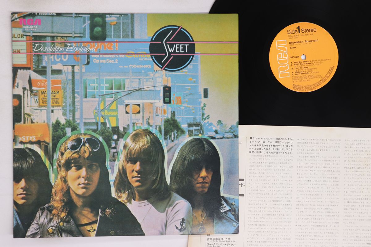 LP スイート 危険なブールヴァード RCA6262 RCA /00260 LP○スイート/危険なブールヴァード［帯付/RCA-6262/1975年］ 【公式通販】