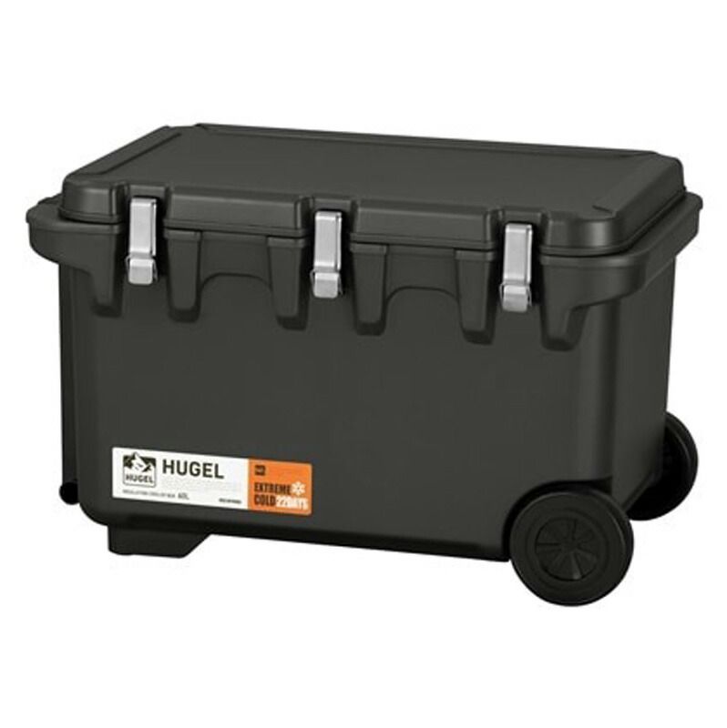 メーカー正規品 アイリスオーヤマ IRIS OHYAMA HUGEL 真空断熱クーラーボックス 60L チャコールグレー VITC-60GY