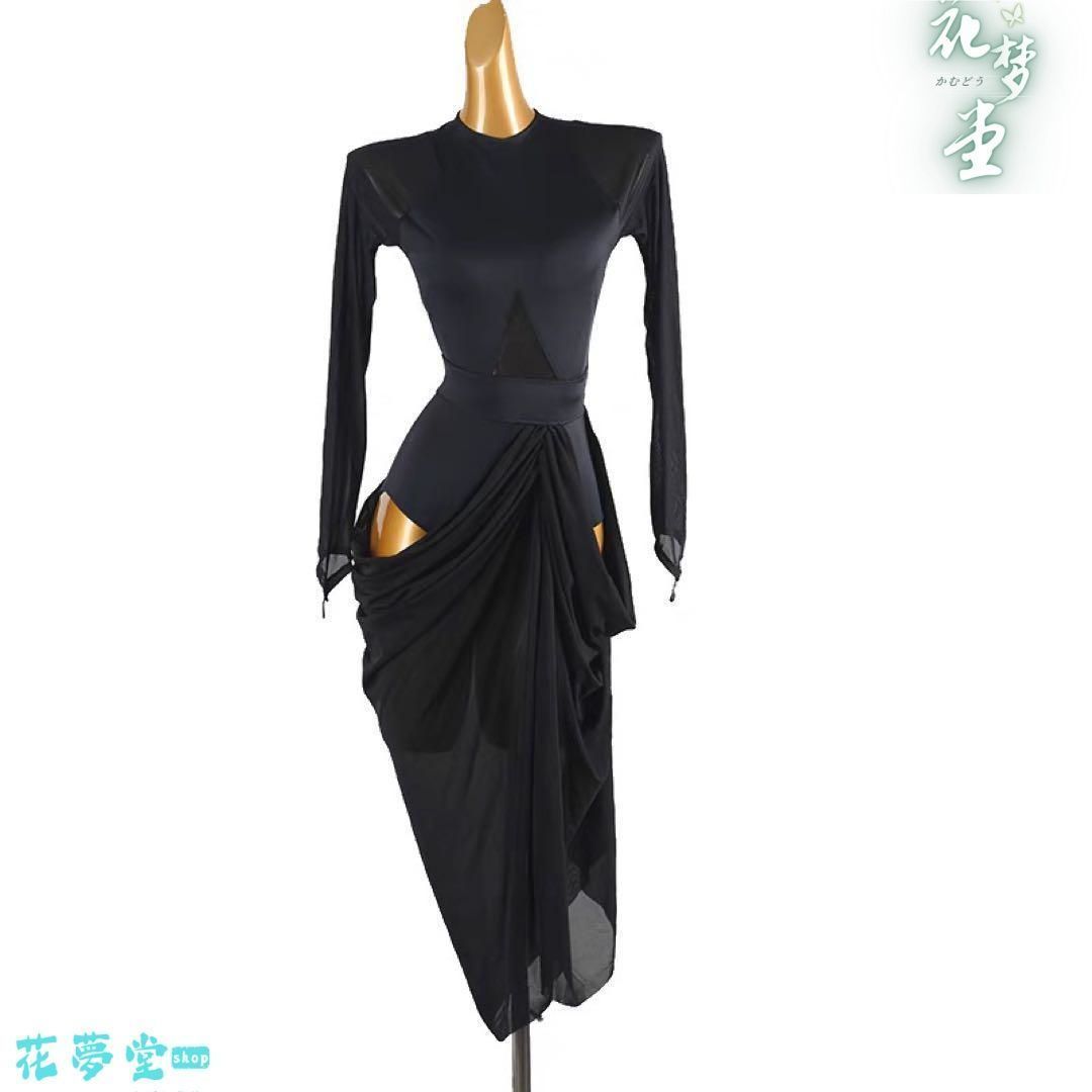 25年 ♥社交ダンス衣装 ダンスドレス ダンスウェア ダンス ドレス 撮影会 舞台 イベント 原野空間-69