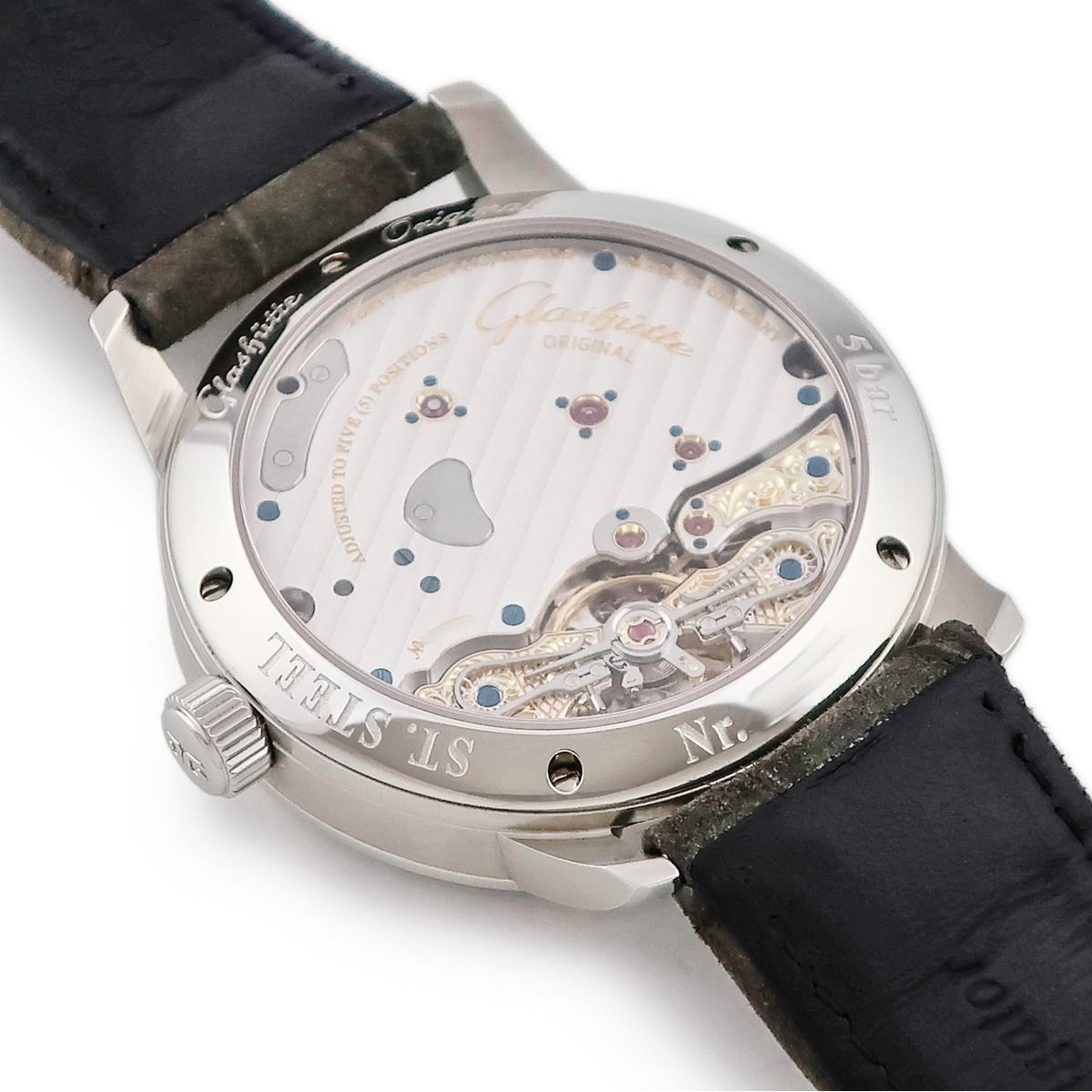 【明日まで出品】チュティマ グラスヒュッテ グランドフリーガー 自動巻き 明日まで出品】チュティマ グラスヒュッテ グランドフリーガー 自動