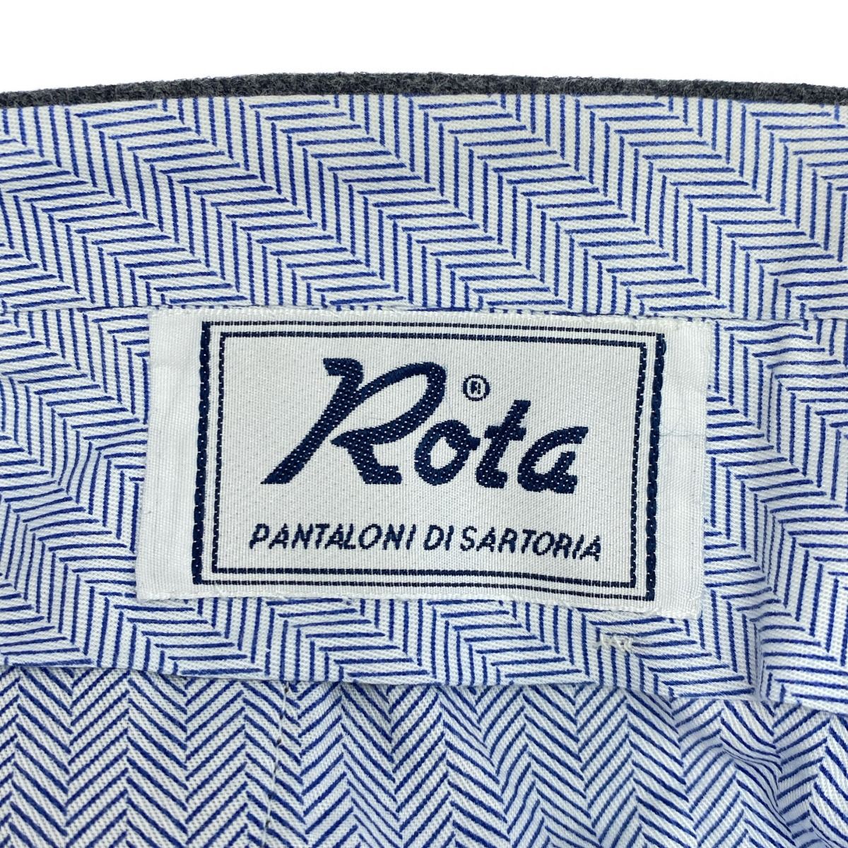 【近日削除】超美品_Rota フランネル スラックス　サイズ50 Rota／ロータ】ウールフランネルパンツ スラックス ボトムス