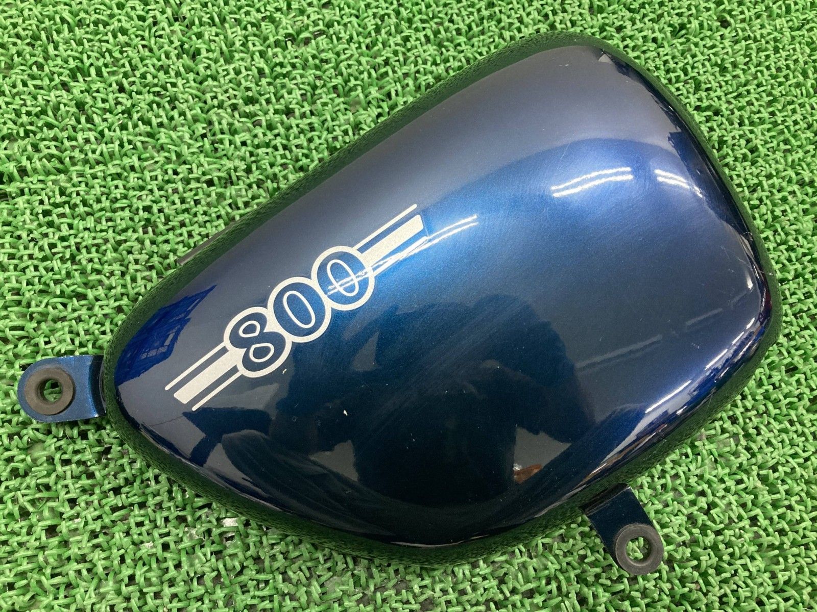 W800 サイドカバー 右 紺M カワサキ 純正 バイク 部品 EJ800A コケキズ無し 品薄 品 車検 Genuine pI