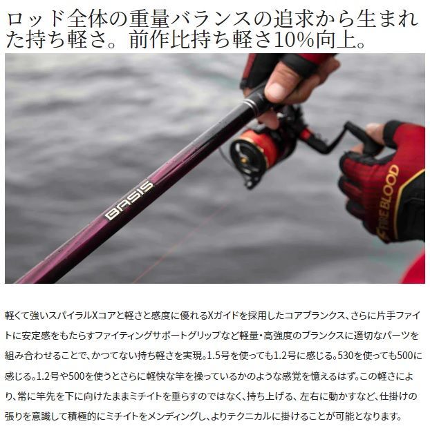 新品未使用　シマノ　22ベイシス 1.2−530 シマノ(SHIMANO) 22 ベイシス 1.2-530(5ピース)(TC-IMガイド仕様