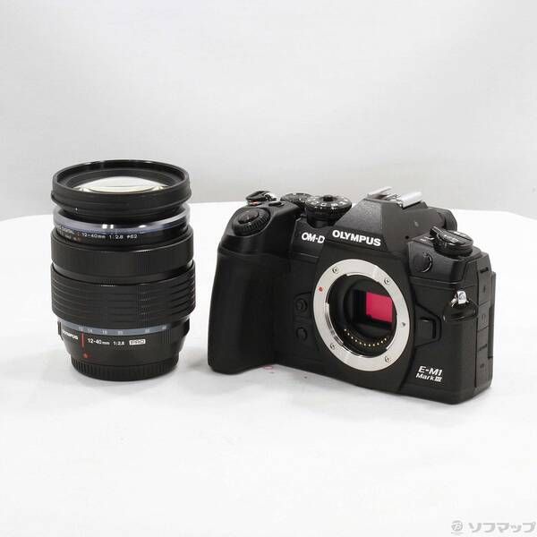 〔 品〕 OM-D E-M1 Mark III 12-40mm F2.8 PROキット ブラック 262