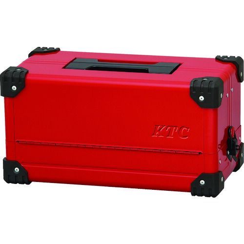 ＫＴＣ スチール製工具箱 両開きメタルケース レッド １個入 間口４４０×奥行２３３×高さ２３０ｍｍ
